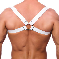 The Red Harness Harnais en cuir Shoulder Blanc